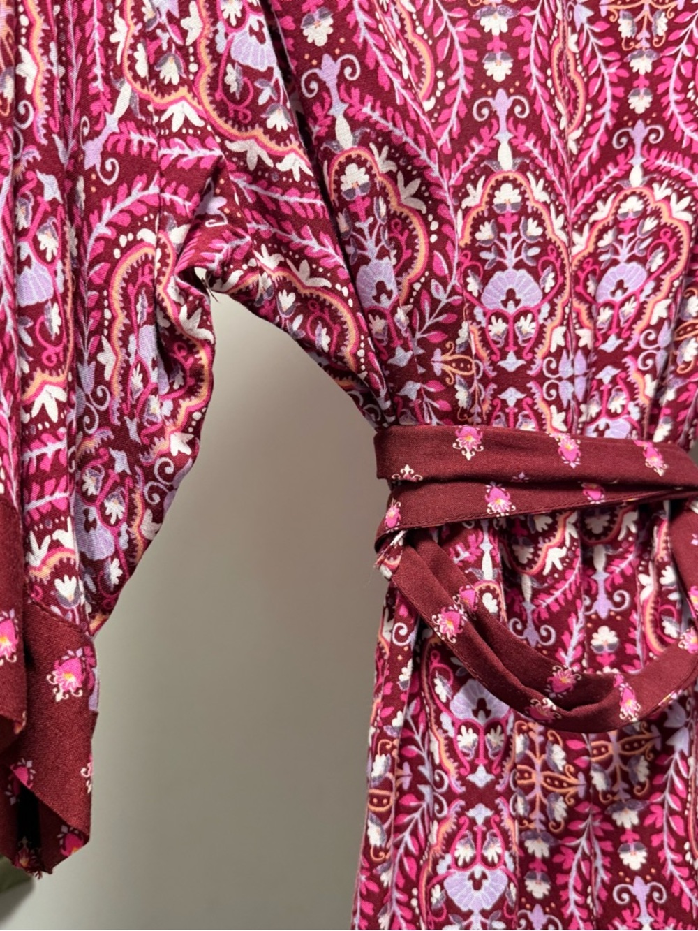 Target Gilligan & O'Malley Paisley Boho Kimono Robe | XS/S - Picture 4 of 6